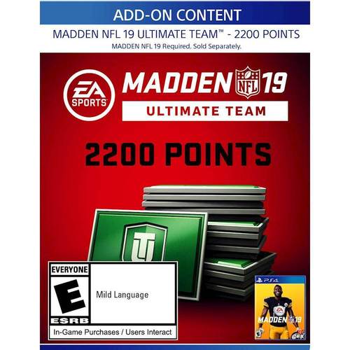  Madden NFL 19 Ultimate Team 2,200 Points - PlayStation 4 [Digital]