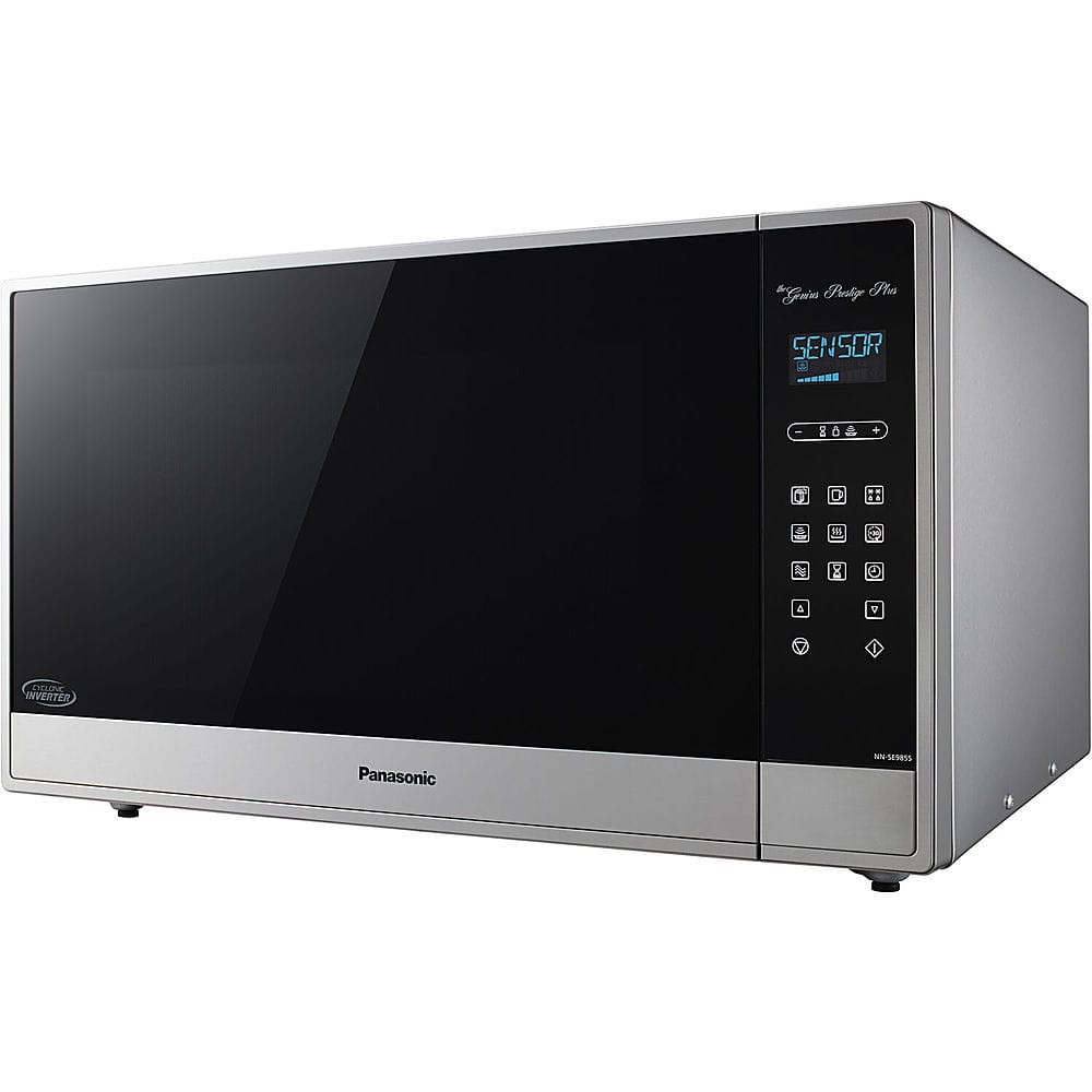 Panasonic - 2.2-Cu. Ft. Built-In/Countertop Cyclonic Wave Microwave Oven with Inverter Technology - Stainless Steel - Front_Zoom