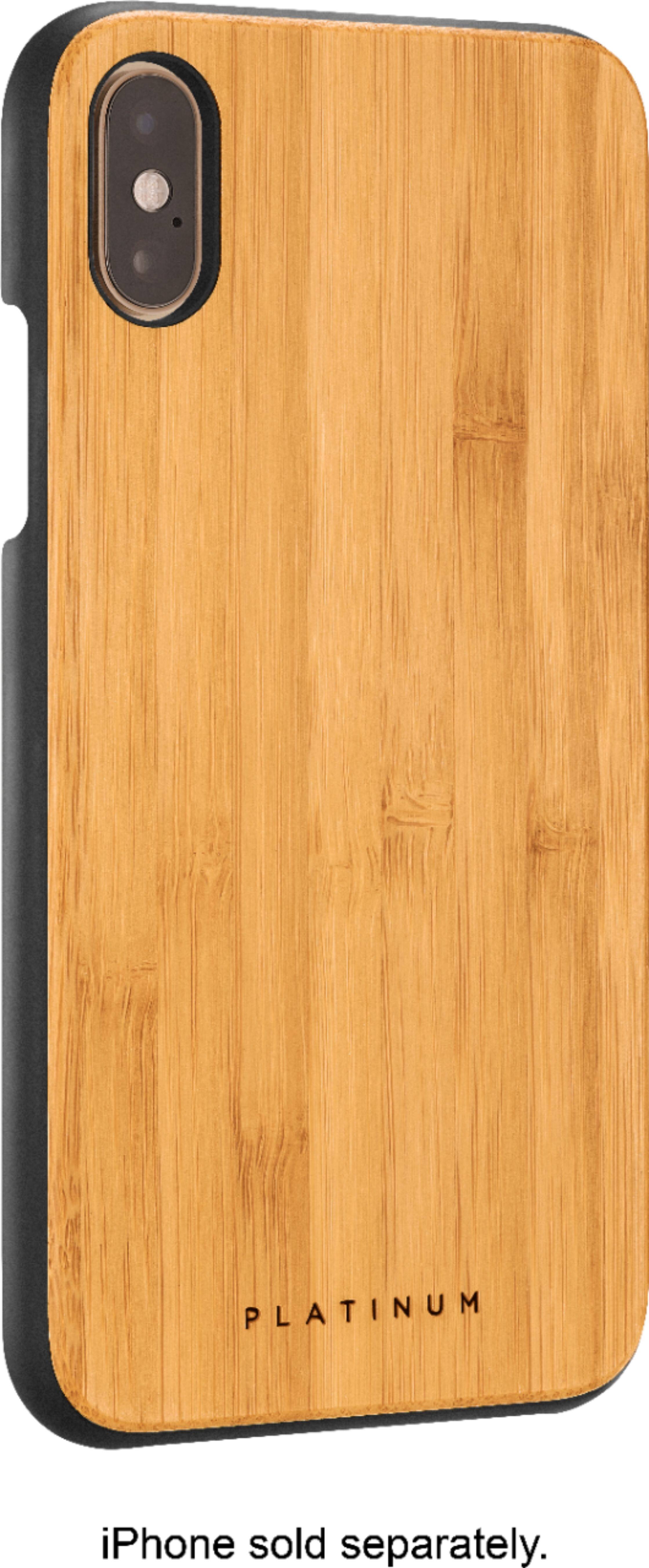 natural bamboo case for apple iphone x and xs - bamboo