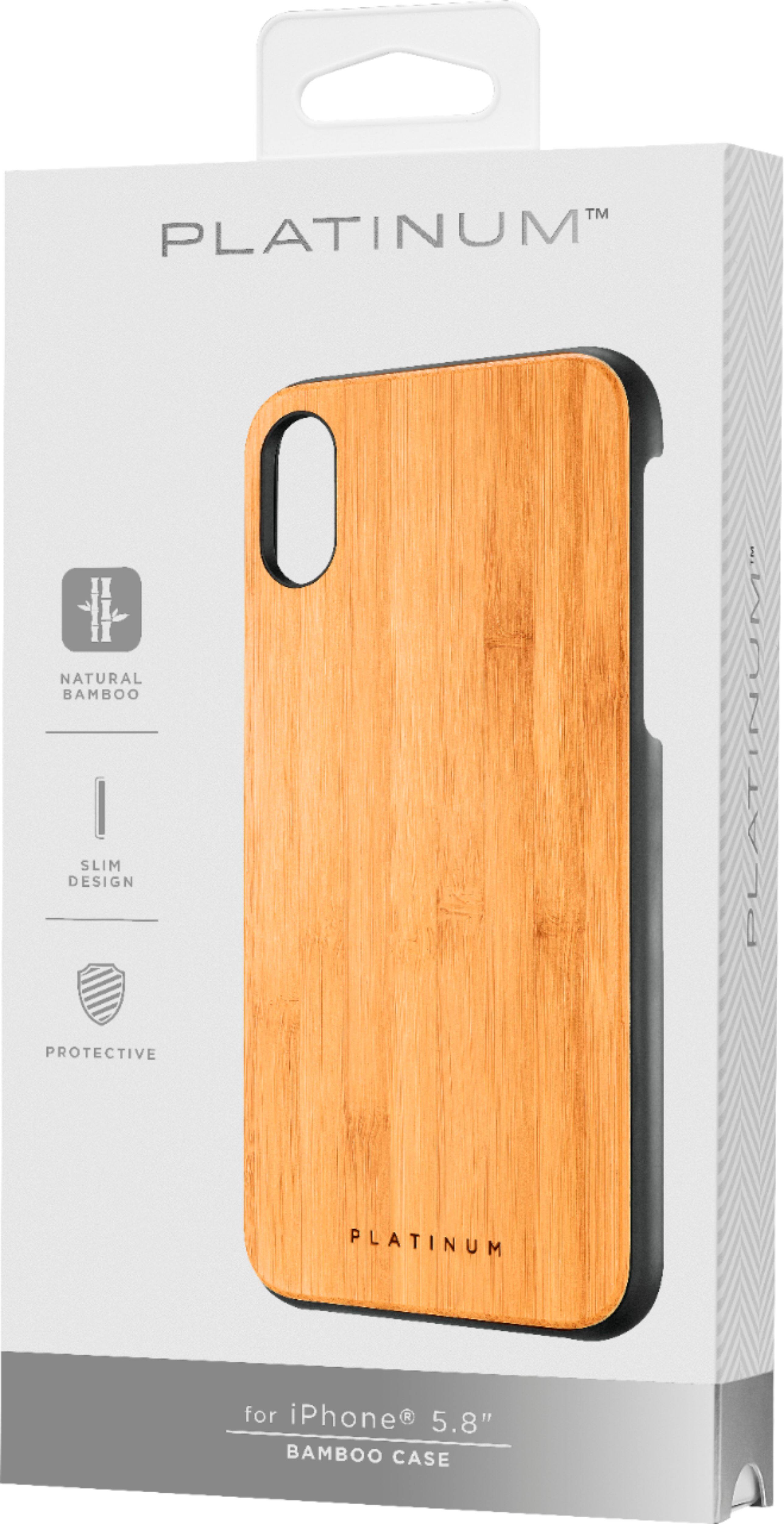 natural bamboo case for apple iphone x and xs - bamboo