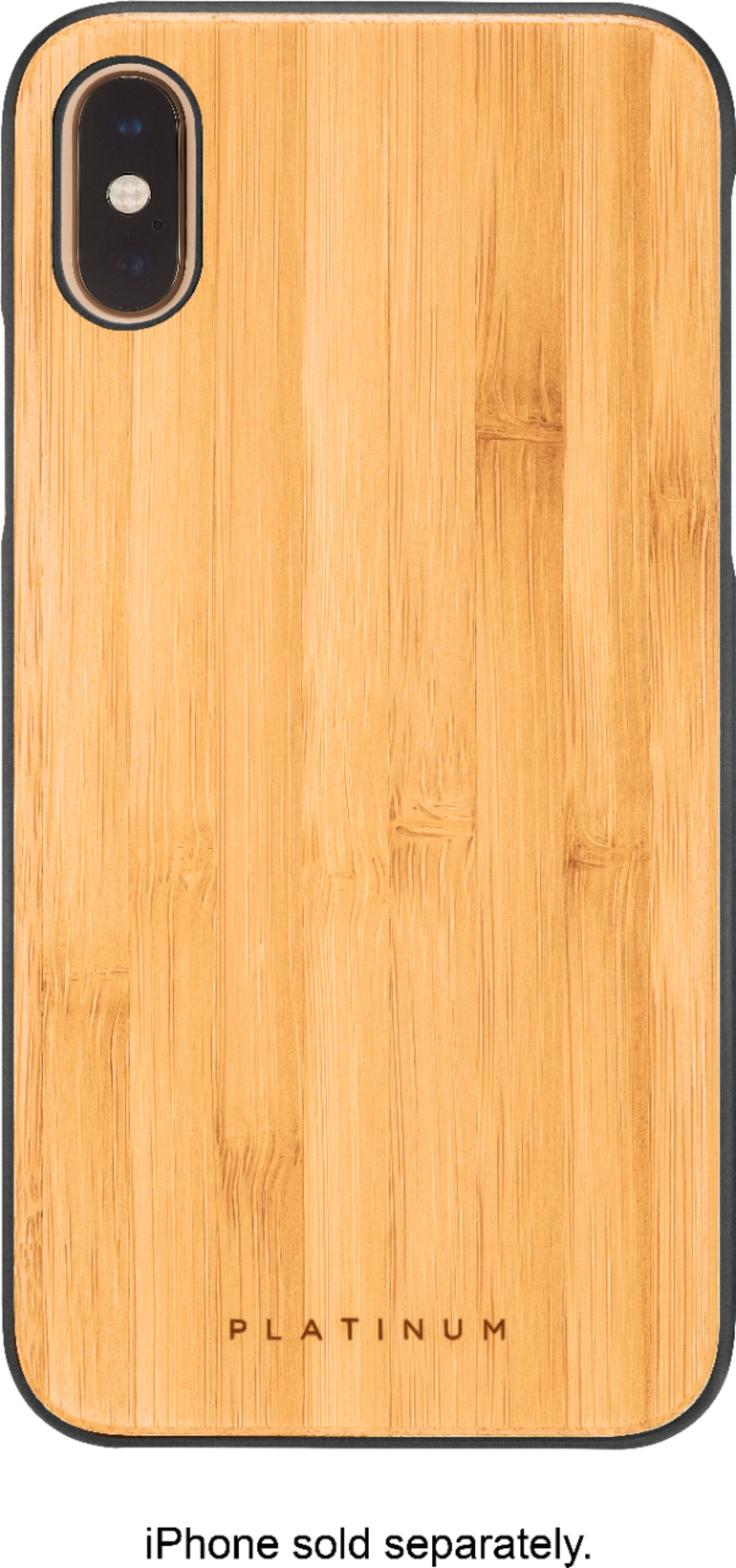 natural bamboo case for apple iphone x and xs - bamboo