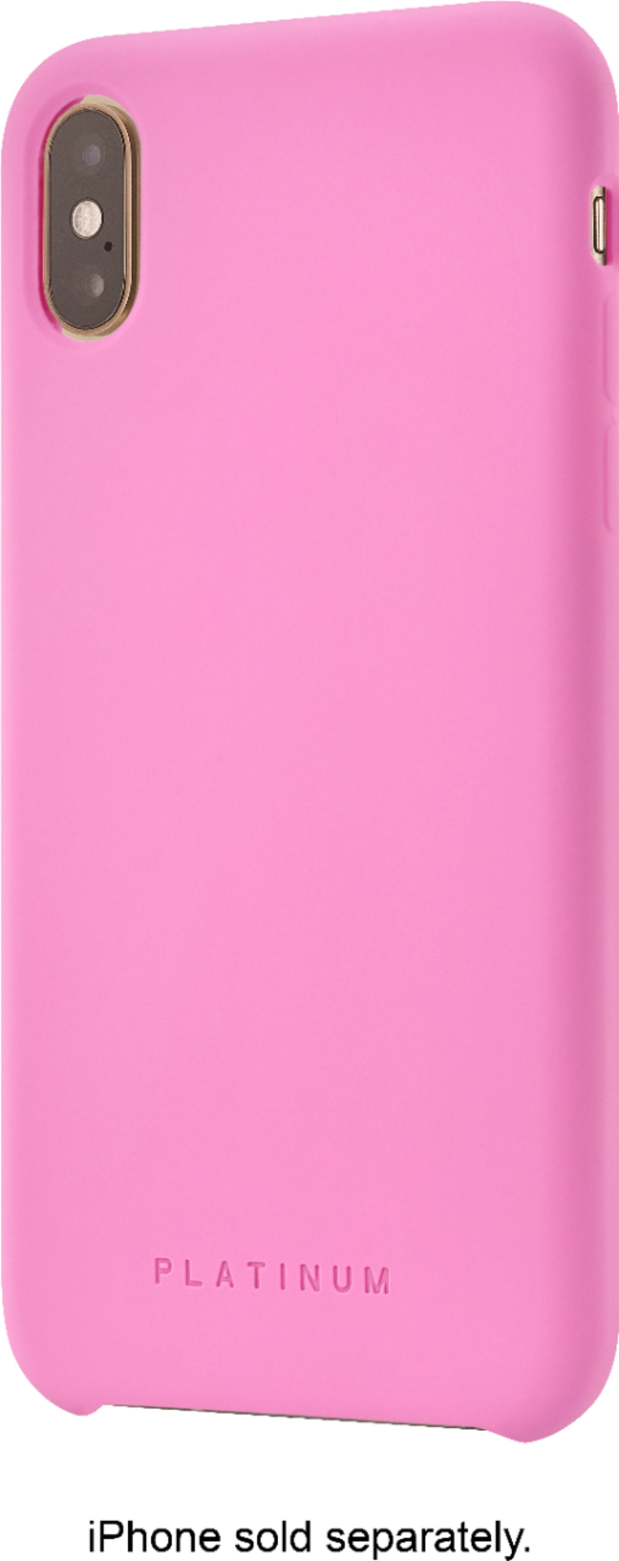 Best Buy: Platinum™ Silicone Case for Apple® iPhone® X and XS Hot Pink ...