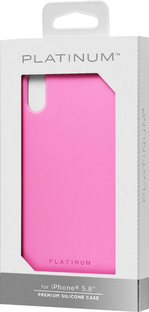 silicone case for apple iphone x and xs - hot pink silicone case for apple iphone x and xs - hot pink