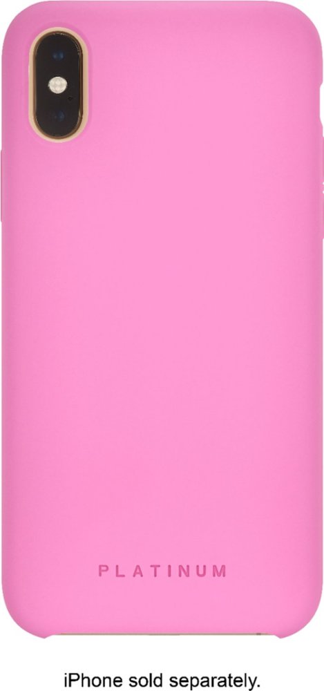 silicone case for apple iphone x and xs - hot pink