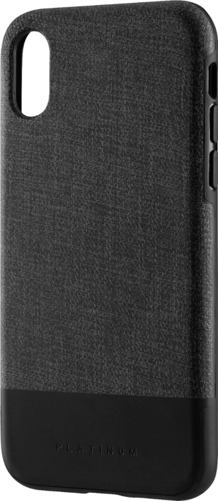 crosshatch case for apple iphone x and xs - black/gray