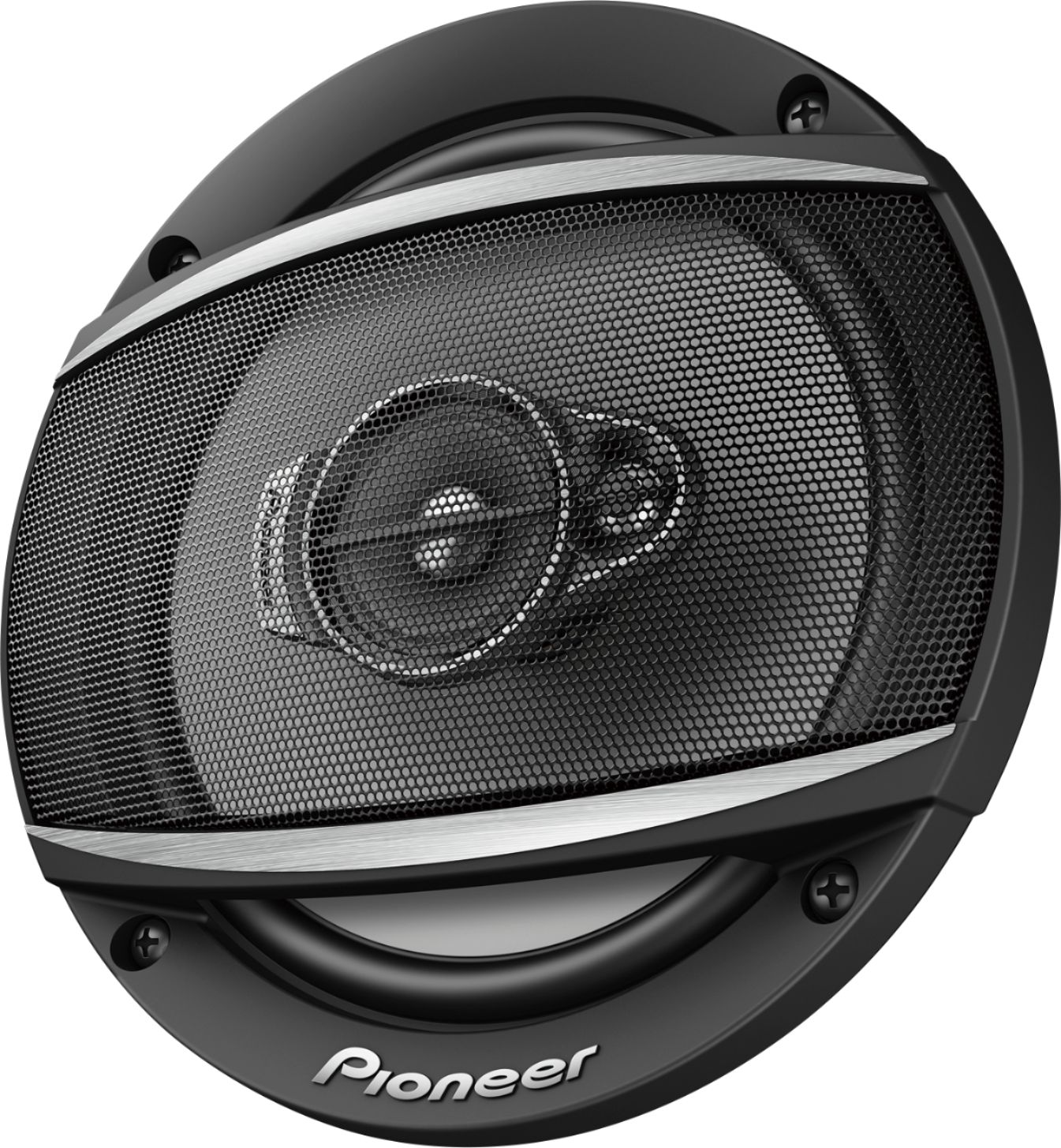 Angle View: Pioneer - 6-1/2" - 3-way, 320 W Max Power, IMPP™ cone, 11mm Tweeter and 1-5/8" Midrange - Coaxial Speakers (pair) - Black