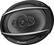 Angle. Pioneer - 4"x 6" - 3-way , 210 W Max Power, IMPP™ cone, 11mm Tweeter and 1-5/8" Midrange - Coaxial Speakers (pair) - Black.