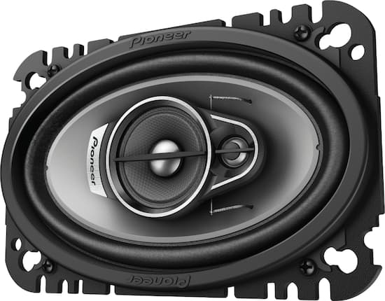 Pioneer 4 X 6 3 Way 210 W Max Power Impp Cone 11mm Tweeter And 1 5 8 Midrange Coaxial Speakers Pair Black Ts 62f Best Buy