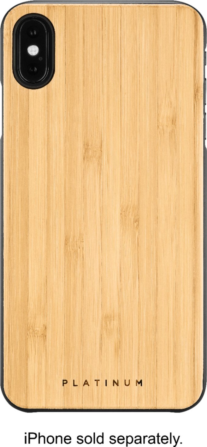 Zoom out on Alt View Zoom 1. Platinum™ - Natural Bamboo Case for Apple® iPhone® XS Max - Bamboo.