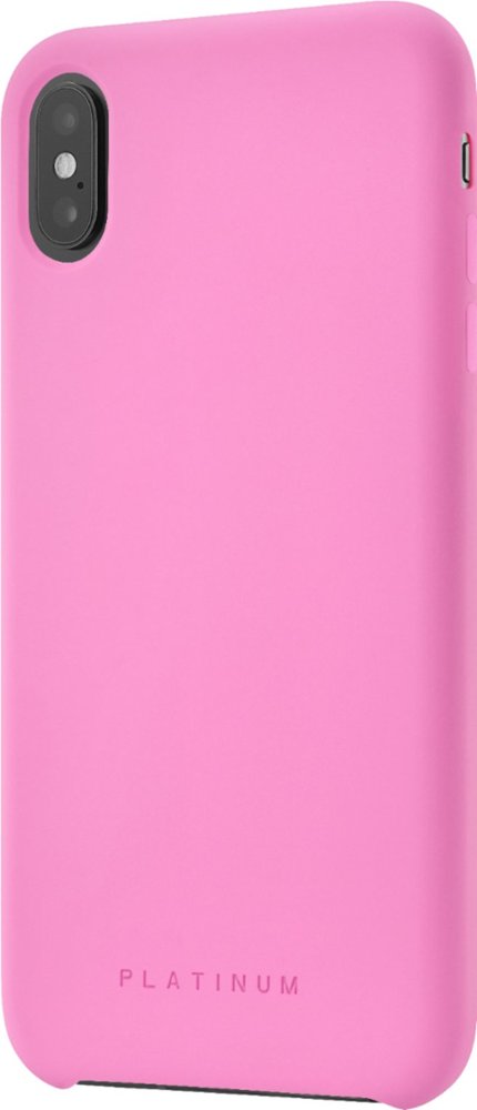 silicone case for apple iphone xs max - hot pink