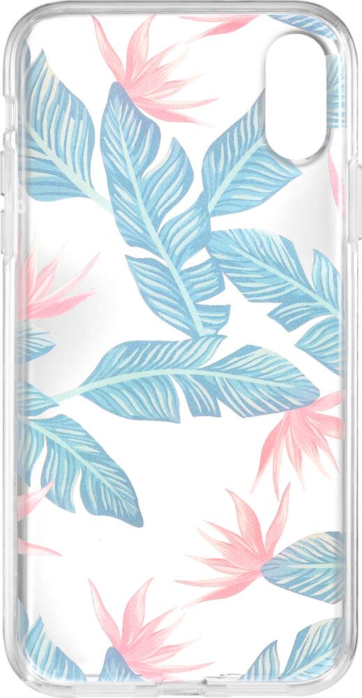 hardshell case for apple iphone xr - palm trees/clear hardshell case for apple iphone xr - palm trees/clear