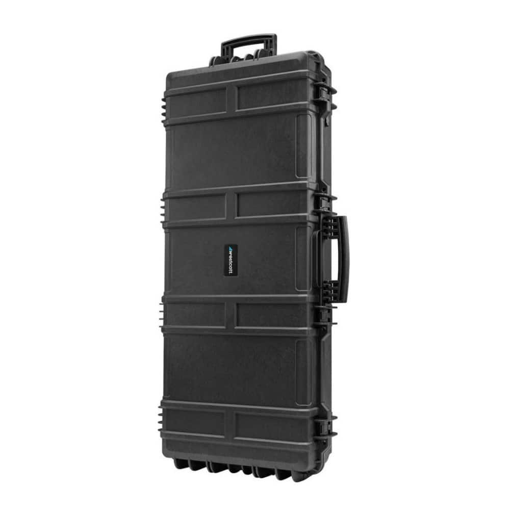 Westcott - 4418 Black Rolling Hard Case with Pick and Pluck Foam Insert