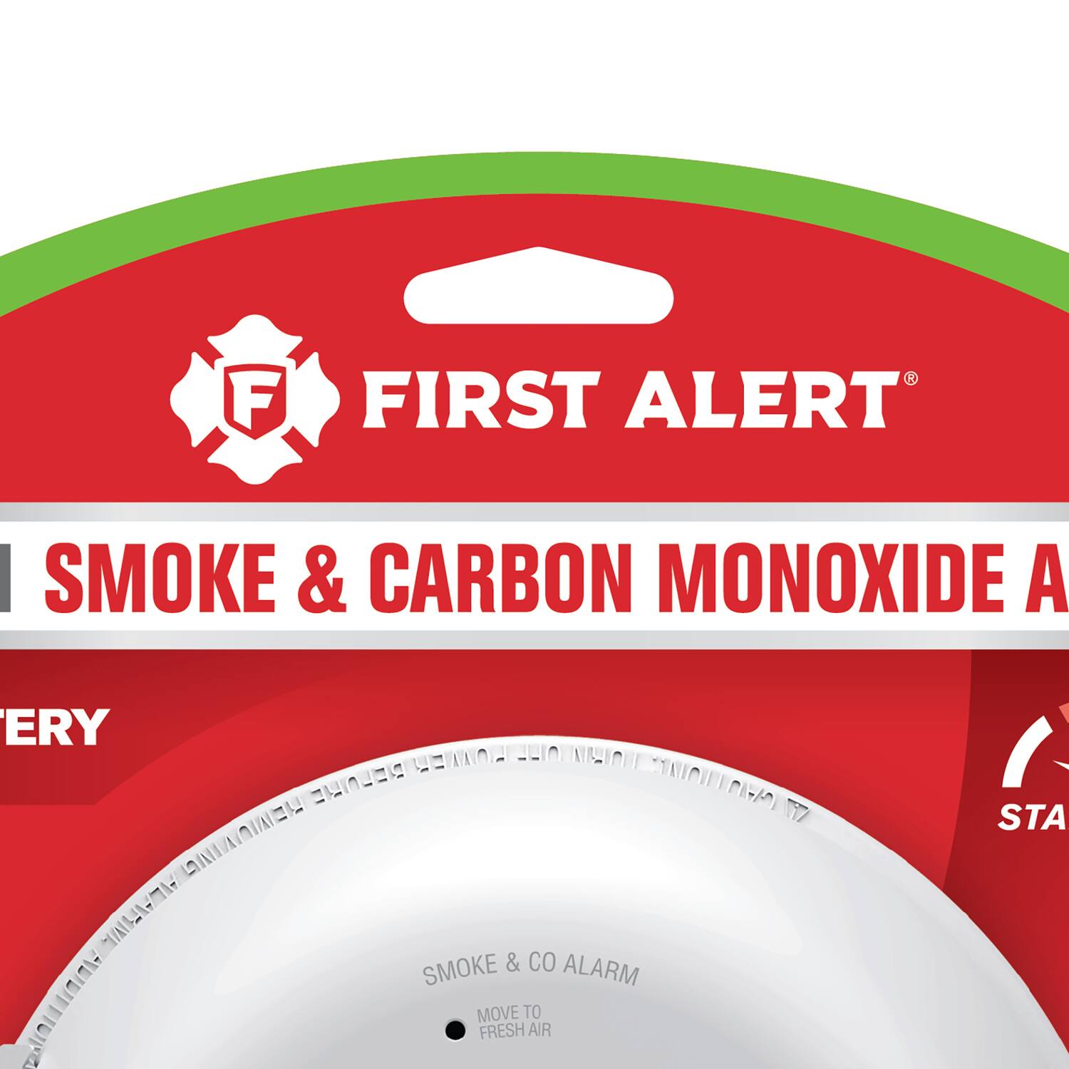 FIRST ALERT SMOKE & CARBON MONOXIDE ALARM  
MOVE TO FRESH AIR