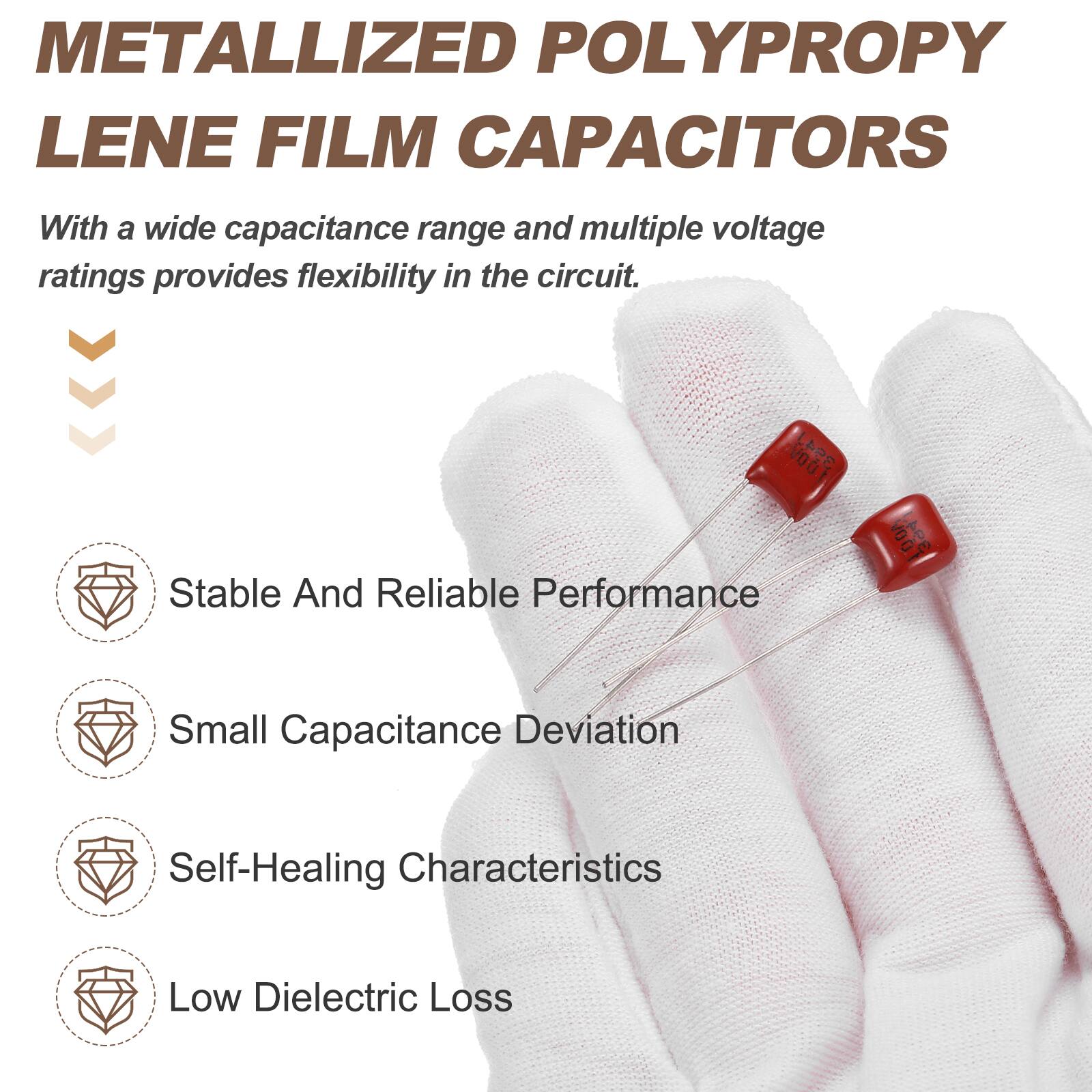 METALLIZED POLYPROPYLENE FILM CAPACITORS

With a wide capacitance range and multiple voltage ratings provides flexibility in the circuit.

- Stable And Reliable Performance
- Small Capacitance Deviation
- Self-Healing Characteristics
- Low Dielectric Loss