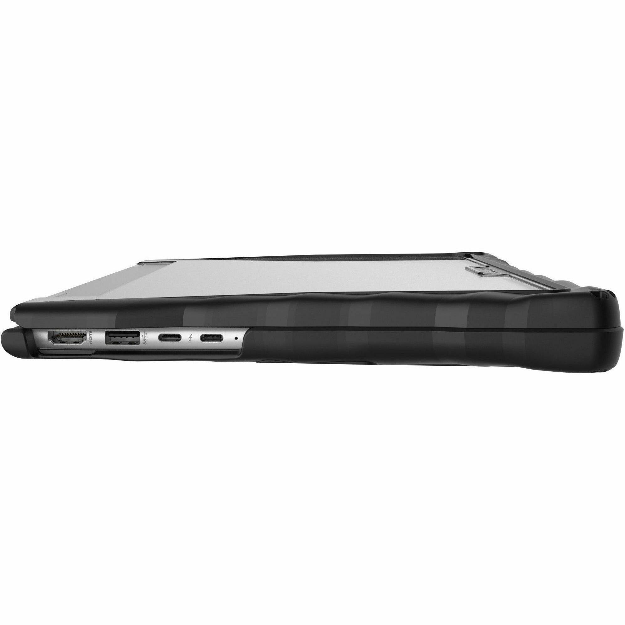 Alt View 2. Gumdrop - Gumdrop DropTech for HP Elite 830 x360 G11/G10/G9 - For HP Elite - Black, Transparent - Shock Absorbing, Drop Resistant - Black.