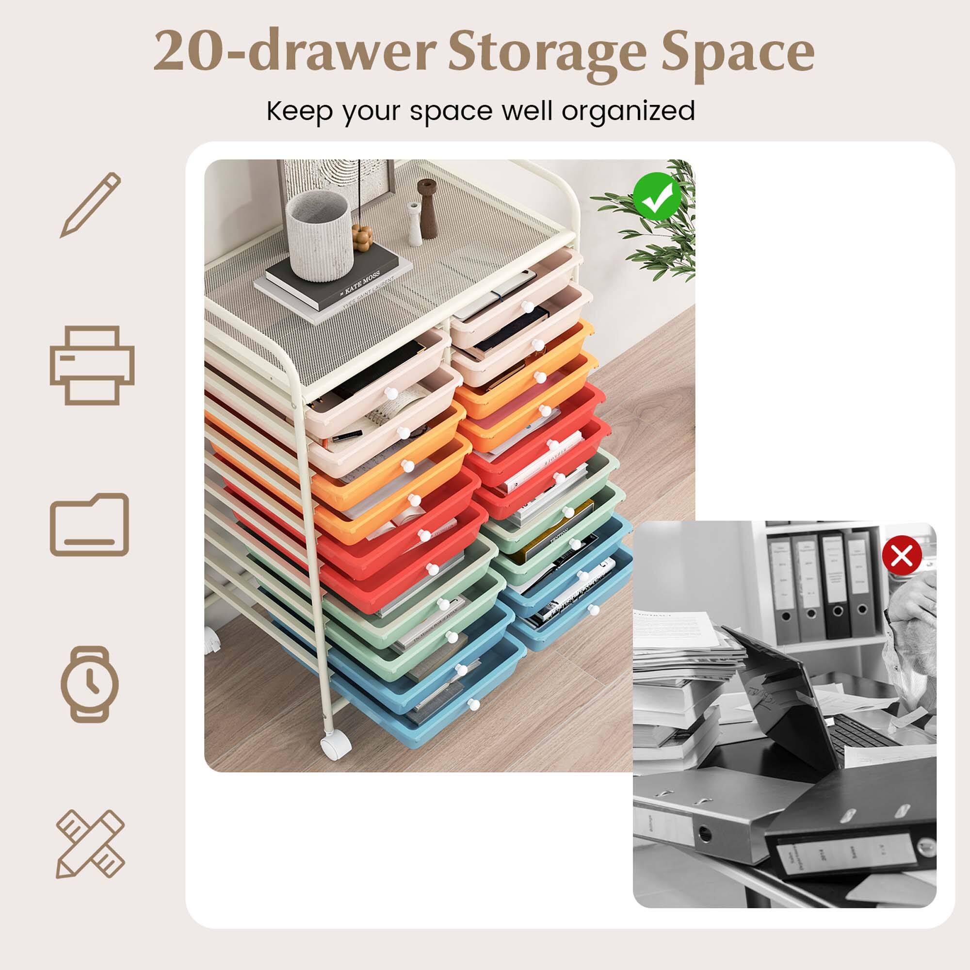 20-drawer Storage Space Keep your space well organized