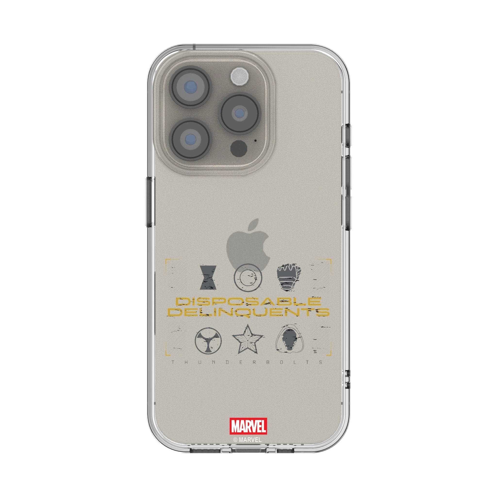 Keyscaper - Marvel Badge Clear Phone Case - Apple iPhone 15 Plus - Thunderbolts 1