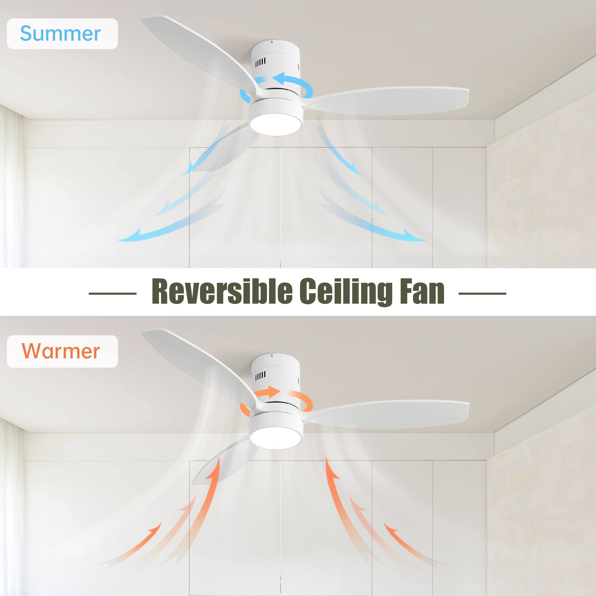 Summer  
Reversible Ceiling Fan  
Warmer