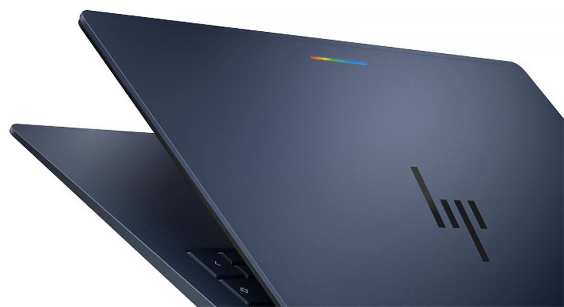 Alt View 11. HP - 14" 3K OLED Touchscreen Googlebook - Snapdragon X Elite - 16GB Memory - 512GB SSD - Atmospheric Blue.