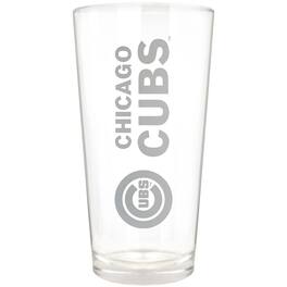 Great American Products - Chicago Cubs Etched 16oz. Vertical Rally Cry Pint Glass - Multicolor