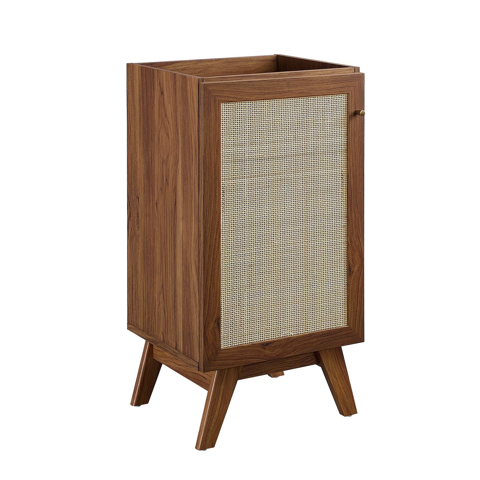 Angle. Modway - Soma Bathroom Cabinet Basin Not Included by Modway - Walnut.
