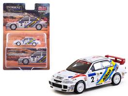 Tarmac Works - Mitsubishi Lancer Evolution III #2 Eriksson-Parmader Winner Hong Kong-Beijing Rally 1995 Global64 1/64 Model Car - Multicolor