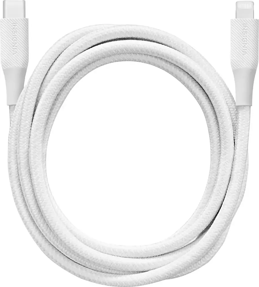 Insignia™ 6' Lightning to USB C Braided Charge and Sync Cable (2 Pack ...