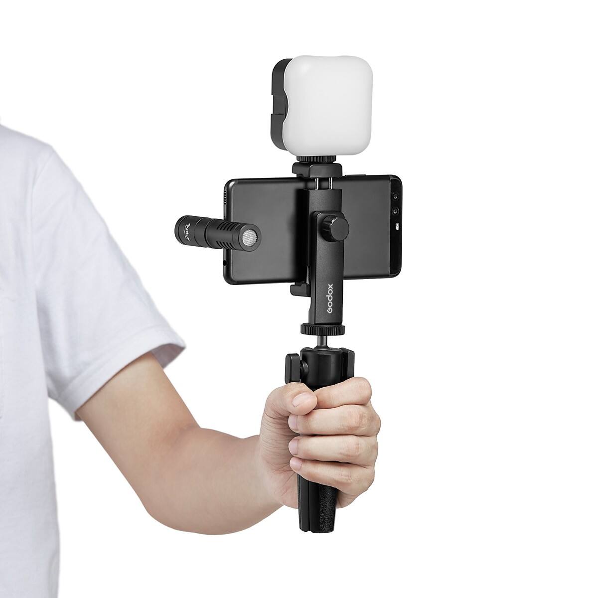 Alt View 3. Godox - Godox VK2-AX Vlogging Kit For Mobile Devices with 3.5mm Ports.