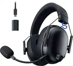 Razer - BlackShark V3 Wireless Over-the-Ear Gaming Headset for Playstation, PC, Mac, Nintendo Switch, Smartphone - Black - Front_Zoom