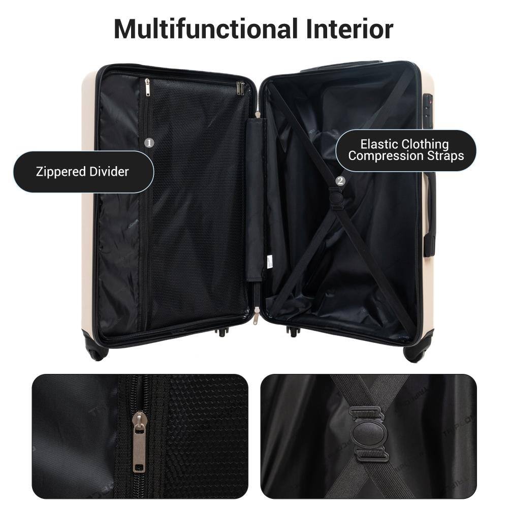 Multifunctional Interior

1. Zippered Divider
2. Elastic Clothing Compression Straps