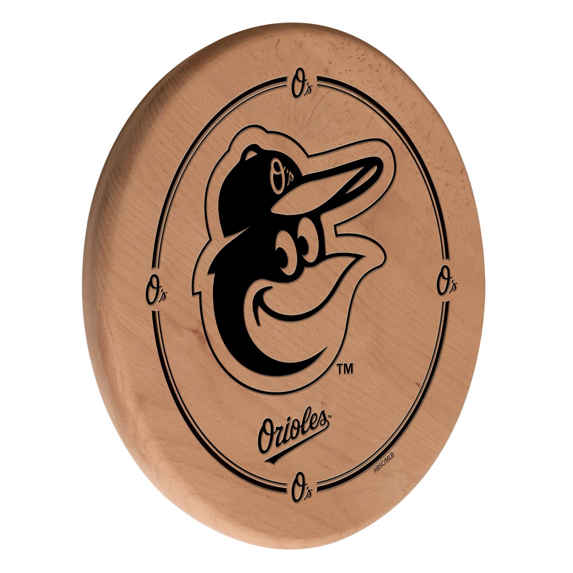 Natural Baltimore Orioles 13" Laser Engraved Solid Wood Sign