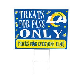 Evergreen Enterprises - Los Angeles Rams 18" x 24" Halloween Treats Outdoor Yard Sign - Multicolor