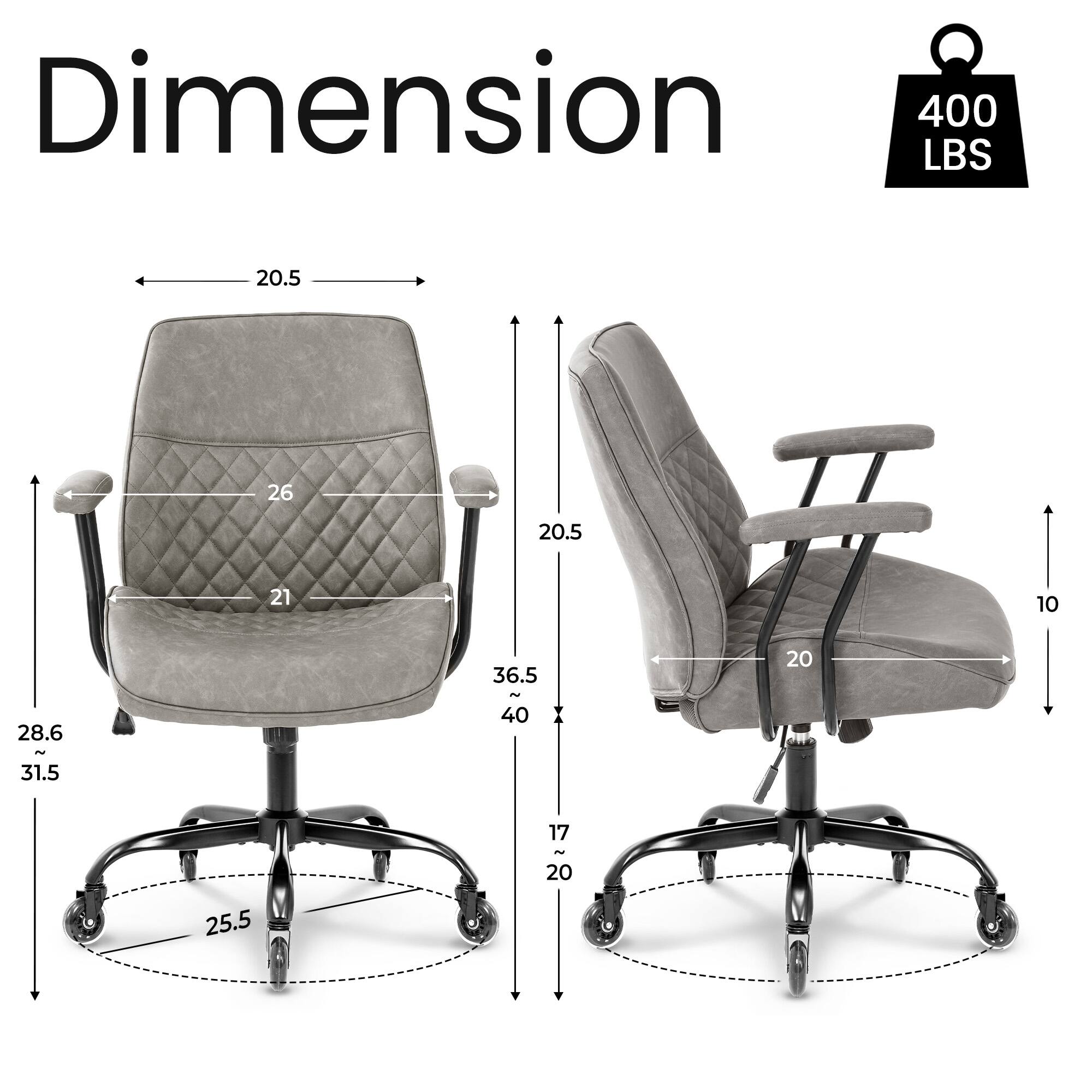 Dimension  
400 LBS  
20.5  
26  
20.5  
21  
10  
28.6 ~ 31.5  
36.5 ~ 40  
20  
25.5  
17 ~ 20