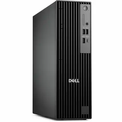 Front. Dell - Dell Pro Slim Plus QBS1250 Desktop Computer - Intel Core Ultra 7 265 - 32 GB - 512 GB SSD - Slim PC - Standard Black - Standard Black.