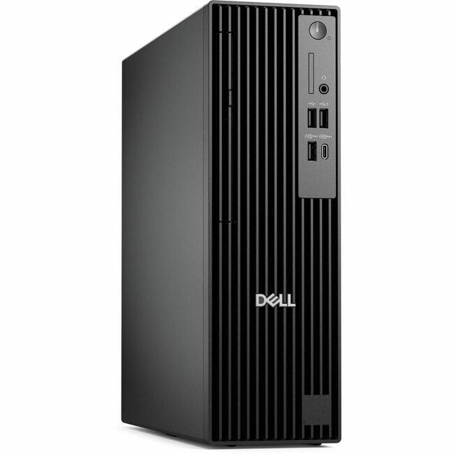 Front. Dell - Dell Pro Slim Plus QBS1250 Desktop Computer - Intel Core Ultra 7 265 - 32 GB - 512 GB SSD - Slim PC - Standard Black - Standard Black.