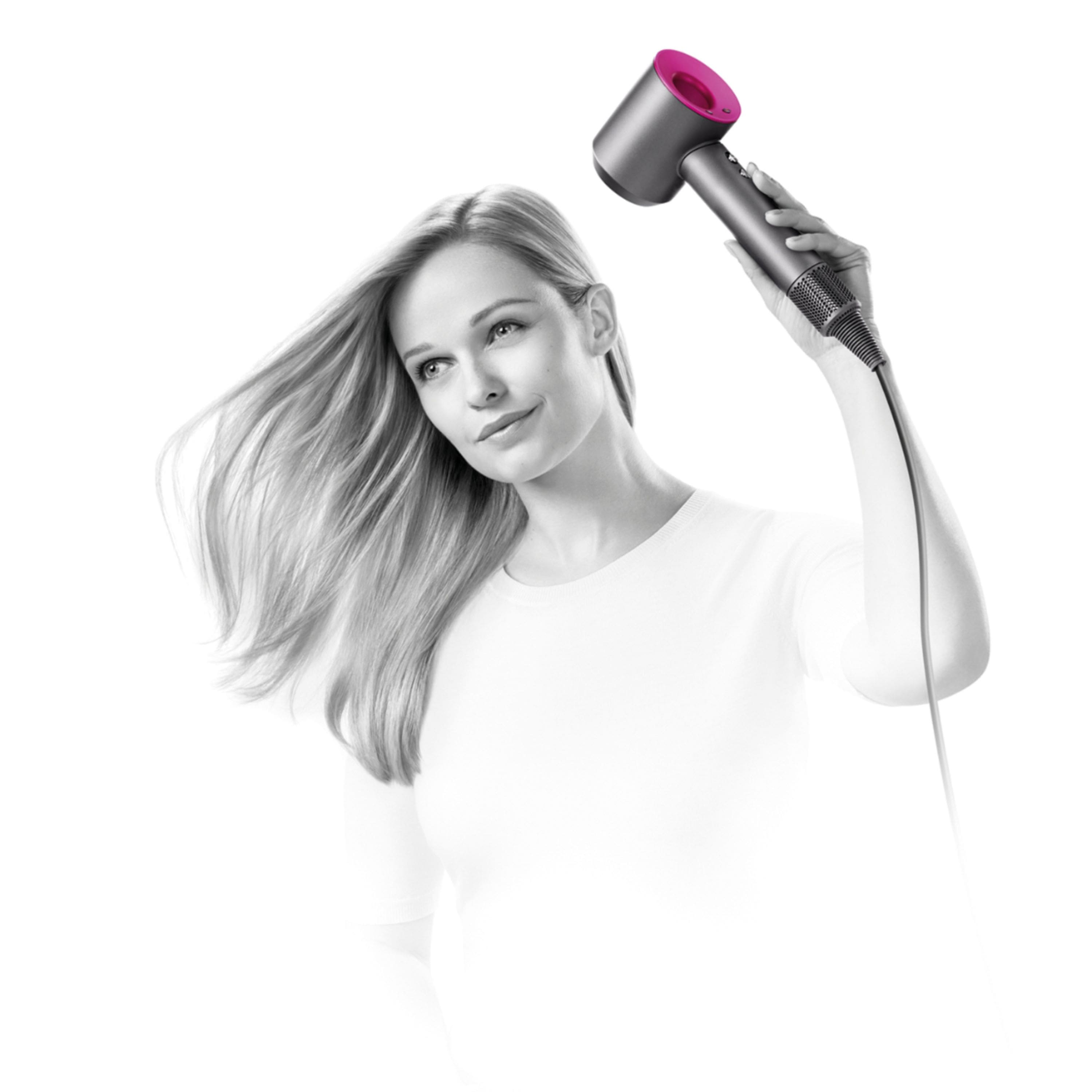 Alt View 17. Dyson - Supersonic Holiday Edition Hair Dryer - Fuchsia/Iron.