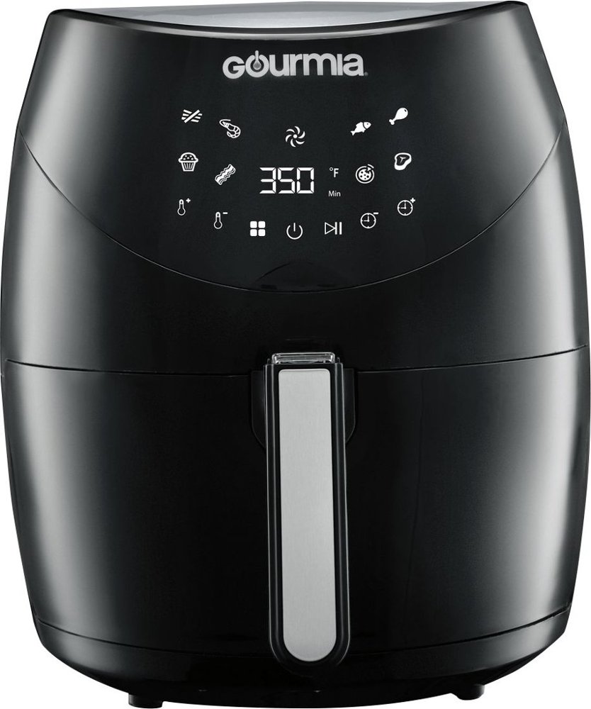 Gourmia - 6 qt. Digital Air Fryer - Black - Front_Zoom