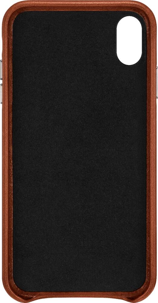 leather wallet case for apple iphone xs max - papaya leather wallet case for apple iphone xs max - papaya