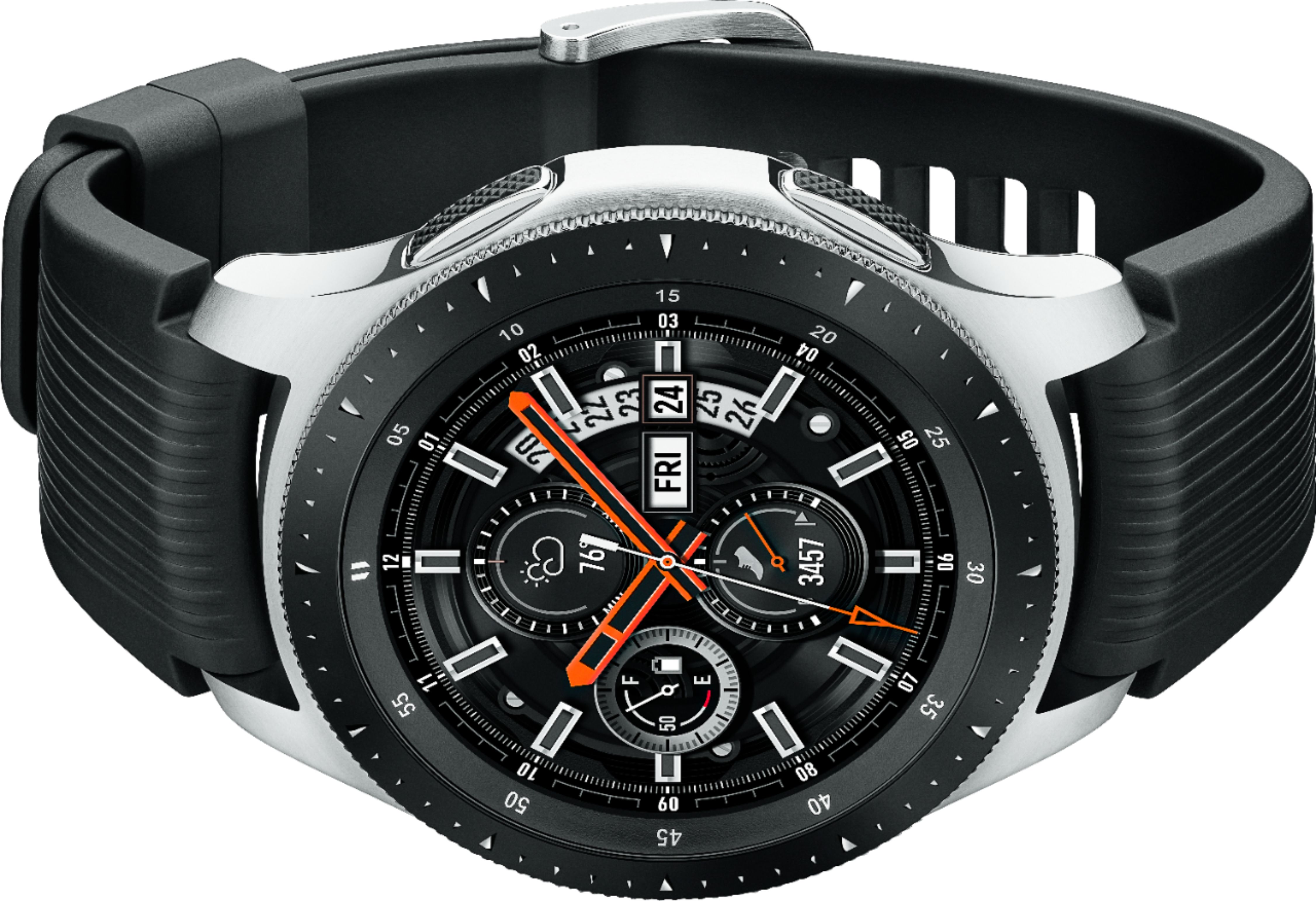 Buy: Samsung Watch Smartwatch 46mm Stainless Silver SM-R800NZSAXAR