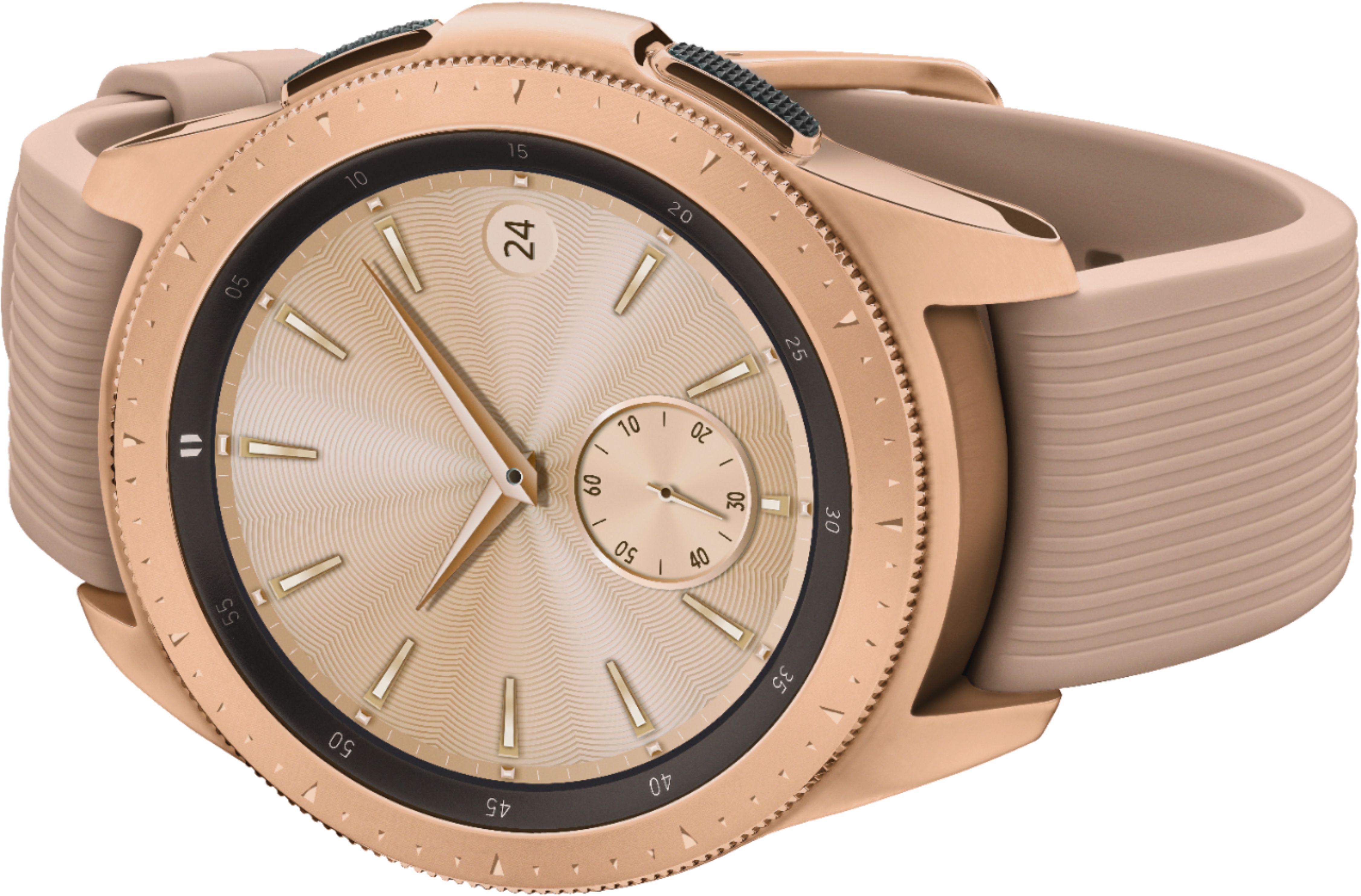 Best Buy Samsung Galaxy Watch Smartwatch 42mm Stainless Steel Rose Gold Sm R810nzdaxar
