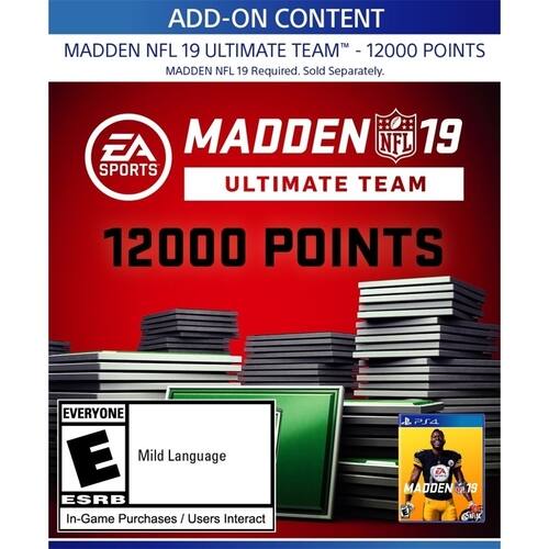  Madden NFL 19 Ultimate Team 12,000 Points - PlayStation 4 [Digital]