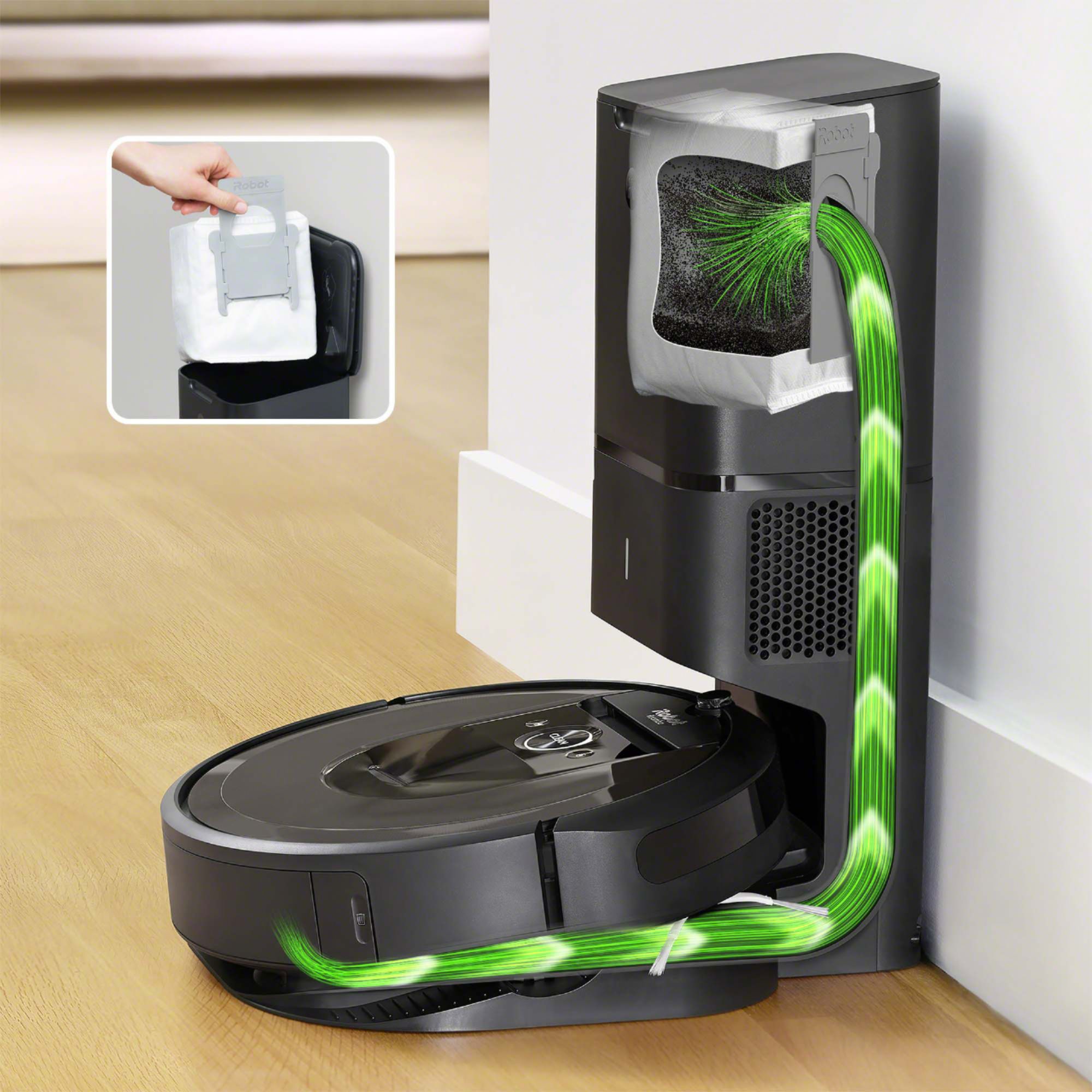 iRobot Roomba i7+ (7550) Wi-Fi Connected Self-Emptying Robot