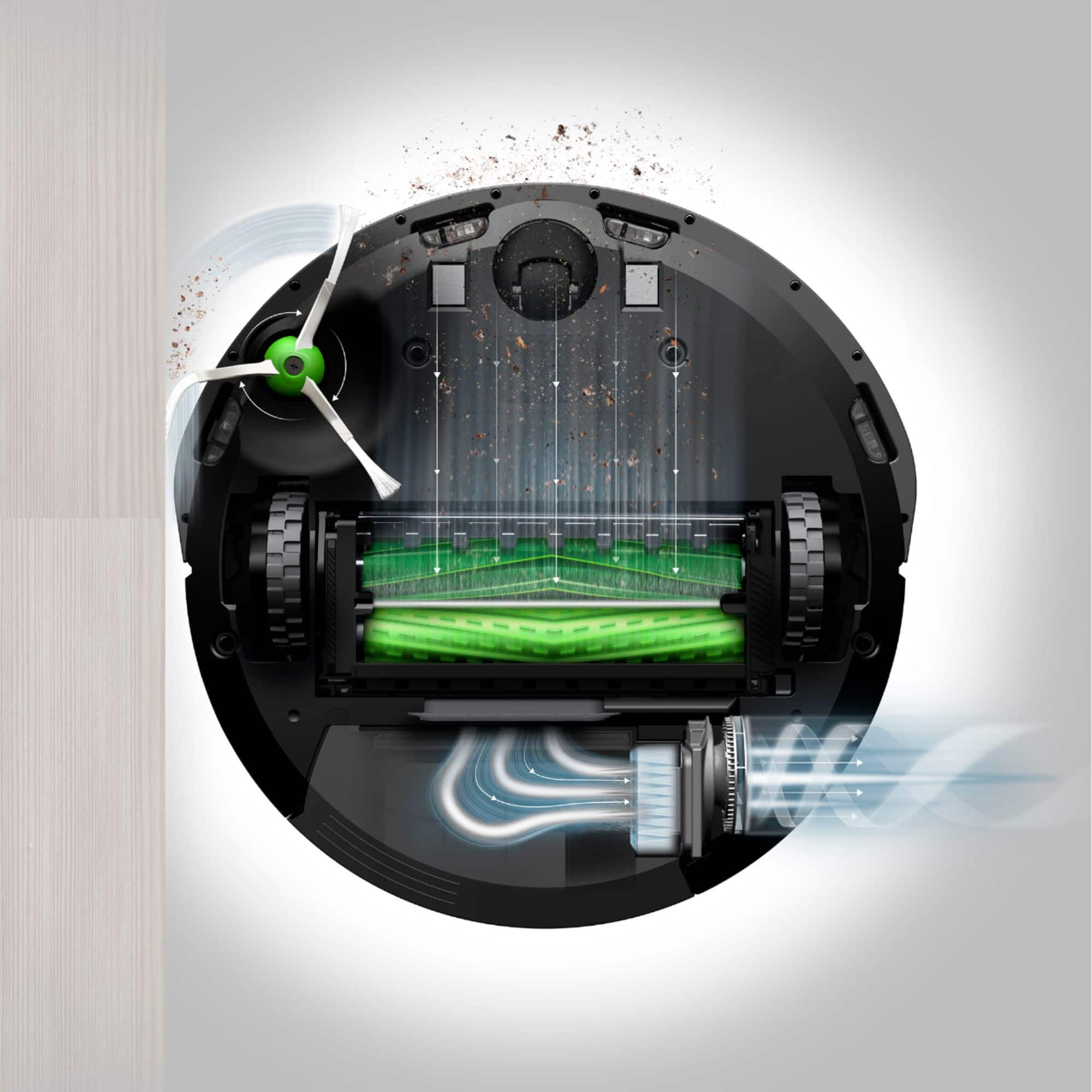 Alt View 11. iRobot - Roomba i7 Wi-Fi Connected Robot Vacuum - Charcoal.