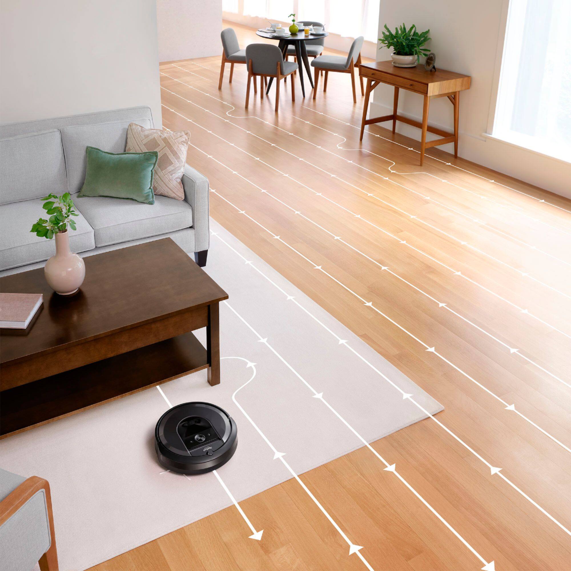 Alt View 14. iRobot - Roomba i7 Wi-Fi Connected Robot Vacuum - Charcoal.