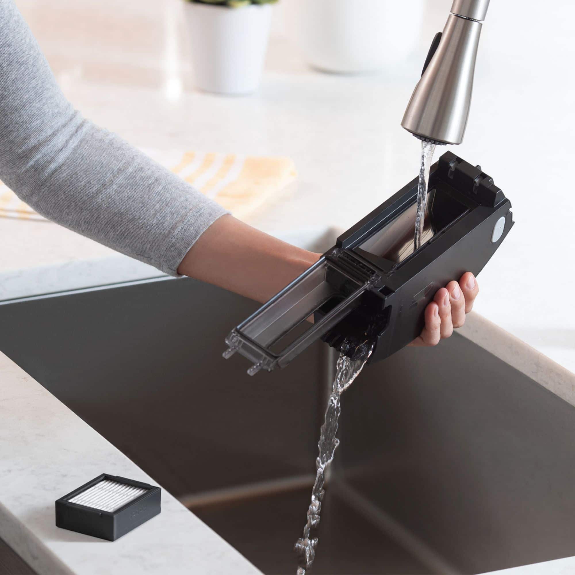 Alt View 27. iRobot - Roomba i7 Wi-Fi Connected Robot Vacuum - Charcoal.