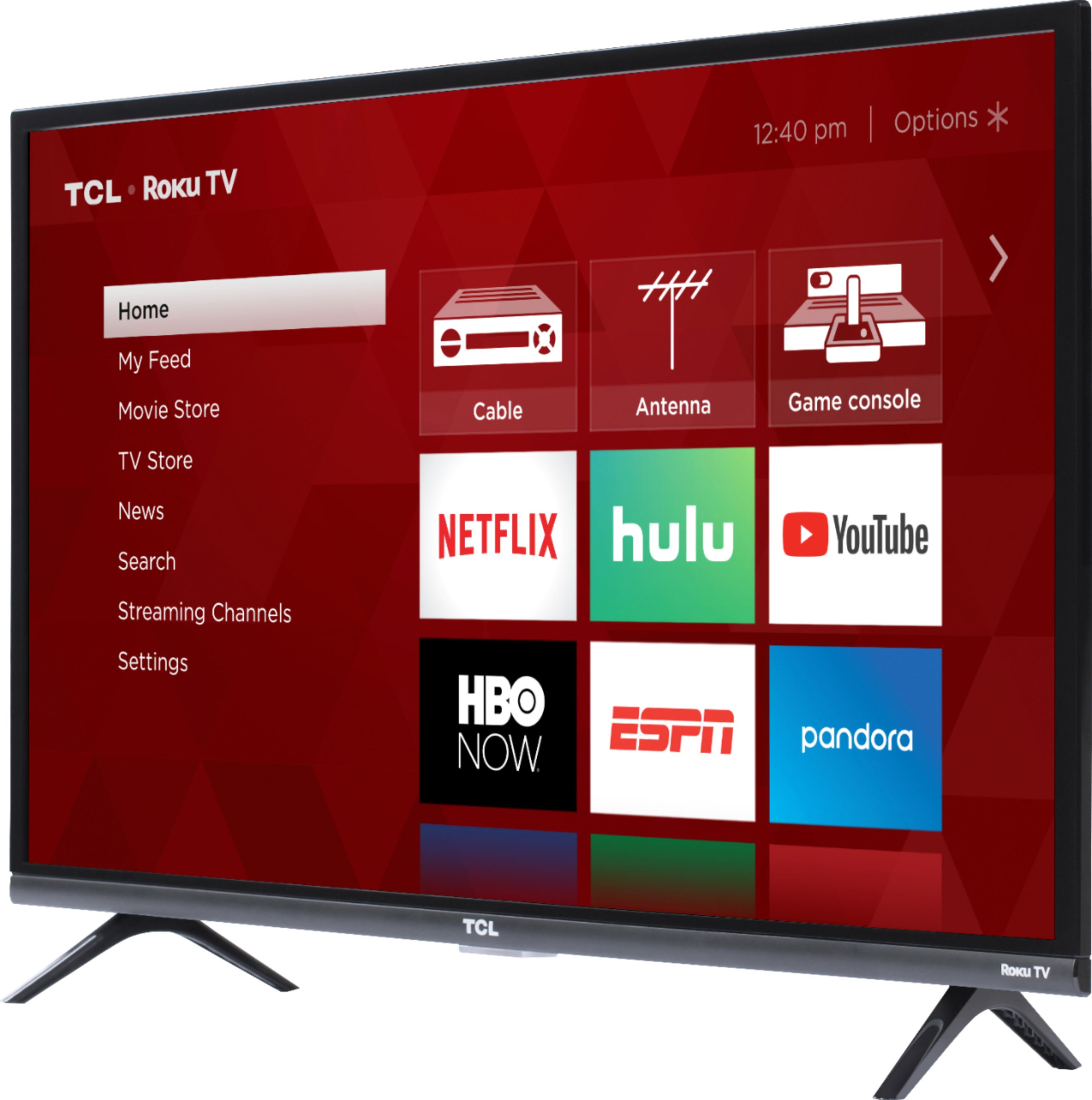 Left View: TCL - 32" Class 3-Series LED Full HD Smart Roku TV