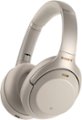 Angle Zoom. Sony - WH-1000XM3 Wireless Noise Cancelling Over-the-Ear Headphones with Google Assistant - Silver.
