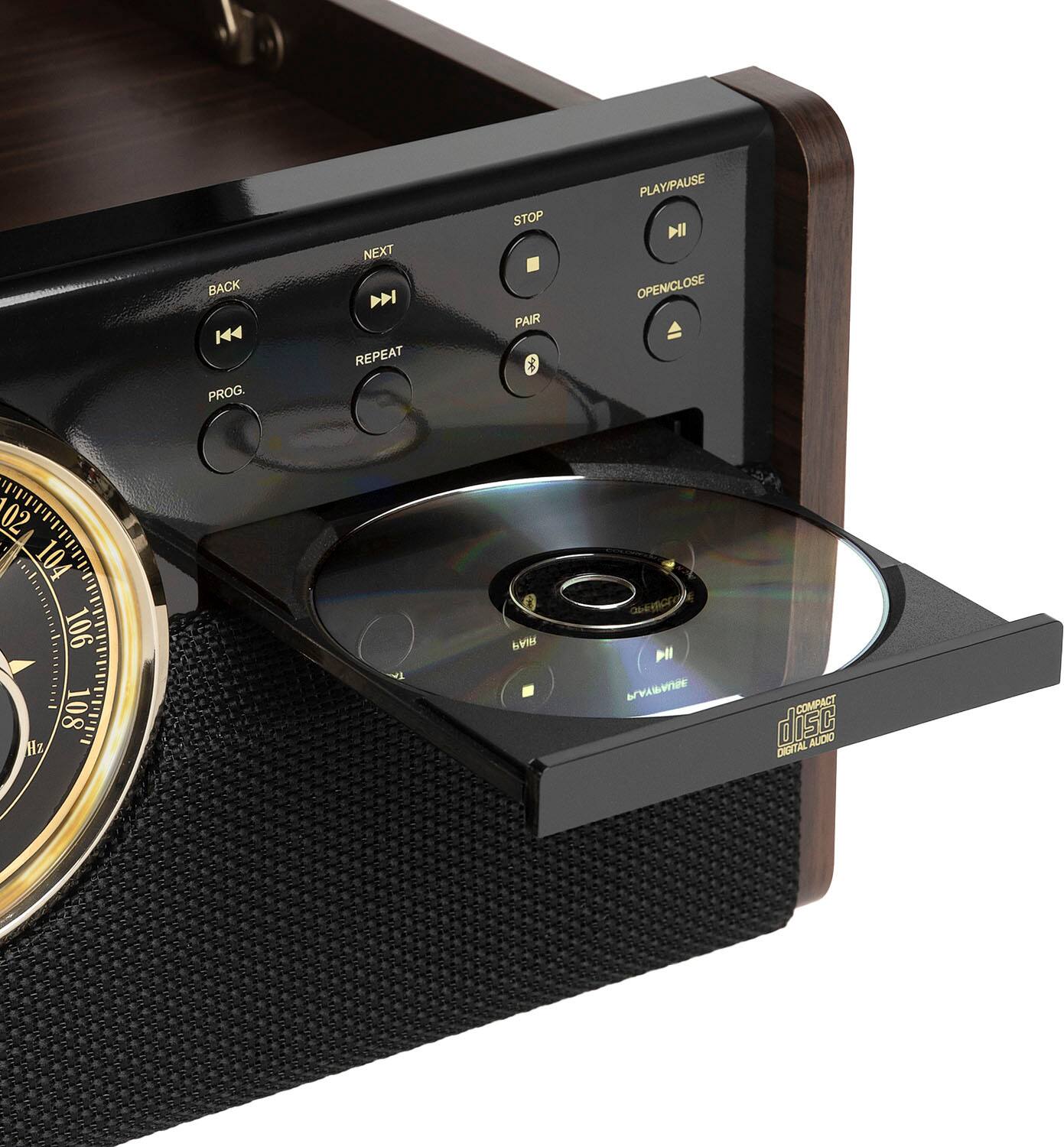 Victrola Empire Bluetooth 6 in 1 Record Player Gold/Brown/Black VTA