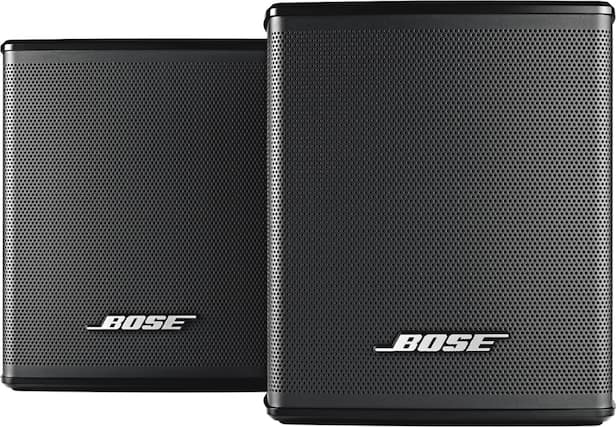 Front. Bose - Surround Speakers 120-Watt Wireless Home Theater Speakers (Pair) - Black.