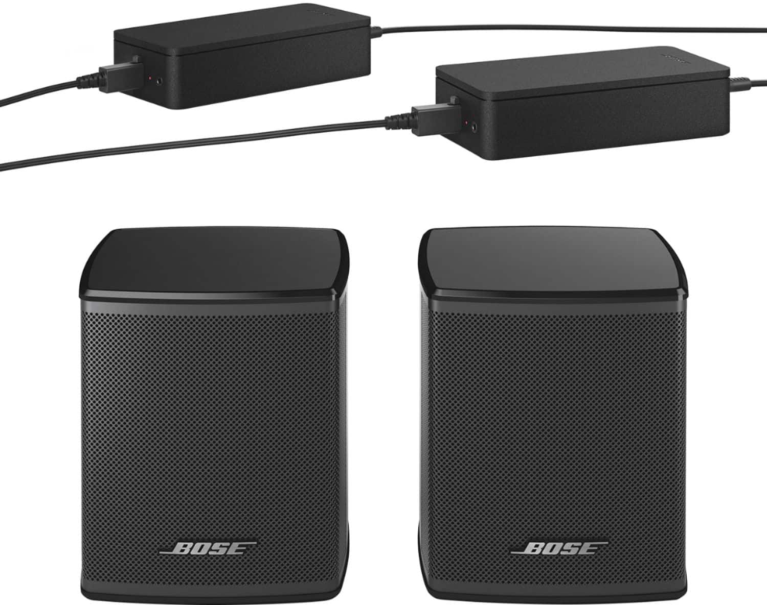 Alt View 12. Bose - Surround Speakers 120-Watt Wireless Home Theater Speakers (Pair) - Black.